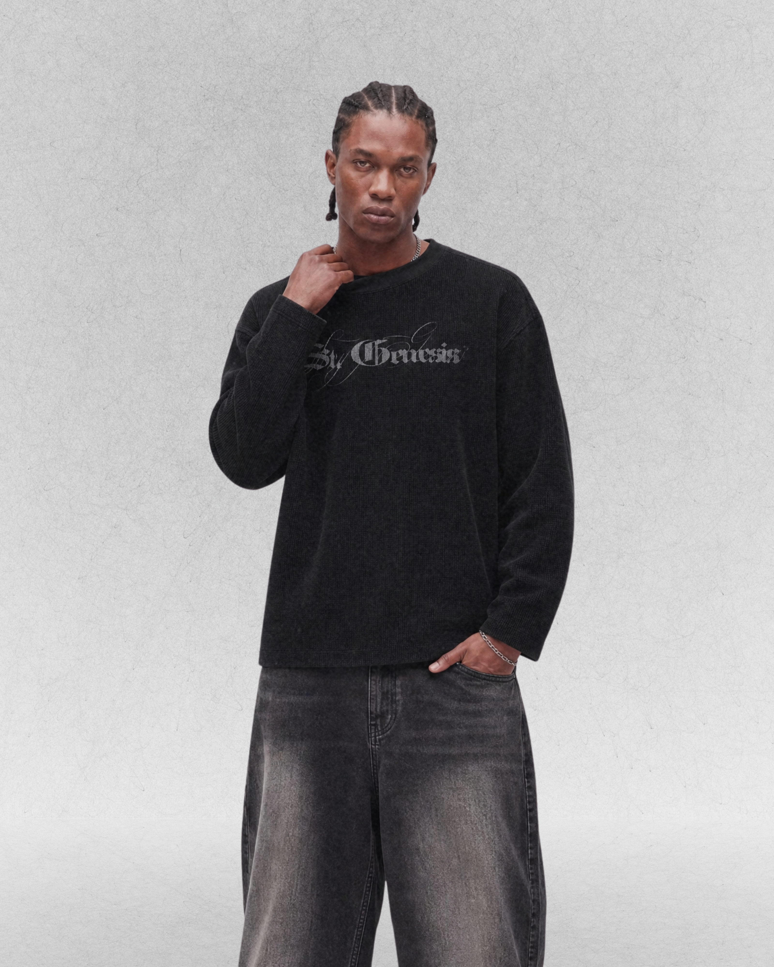 St. Genesis Vintage Waffle Longsleeve