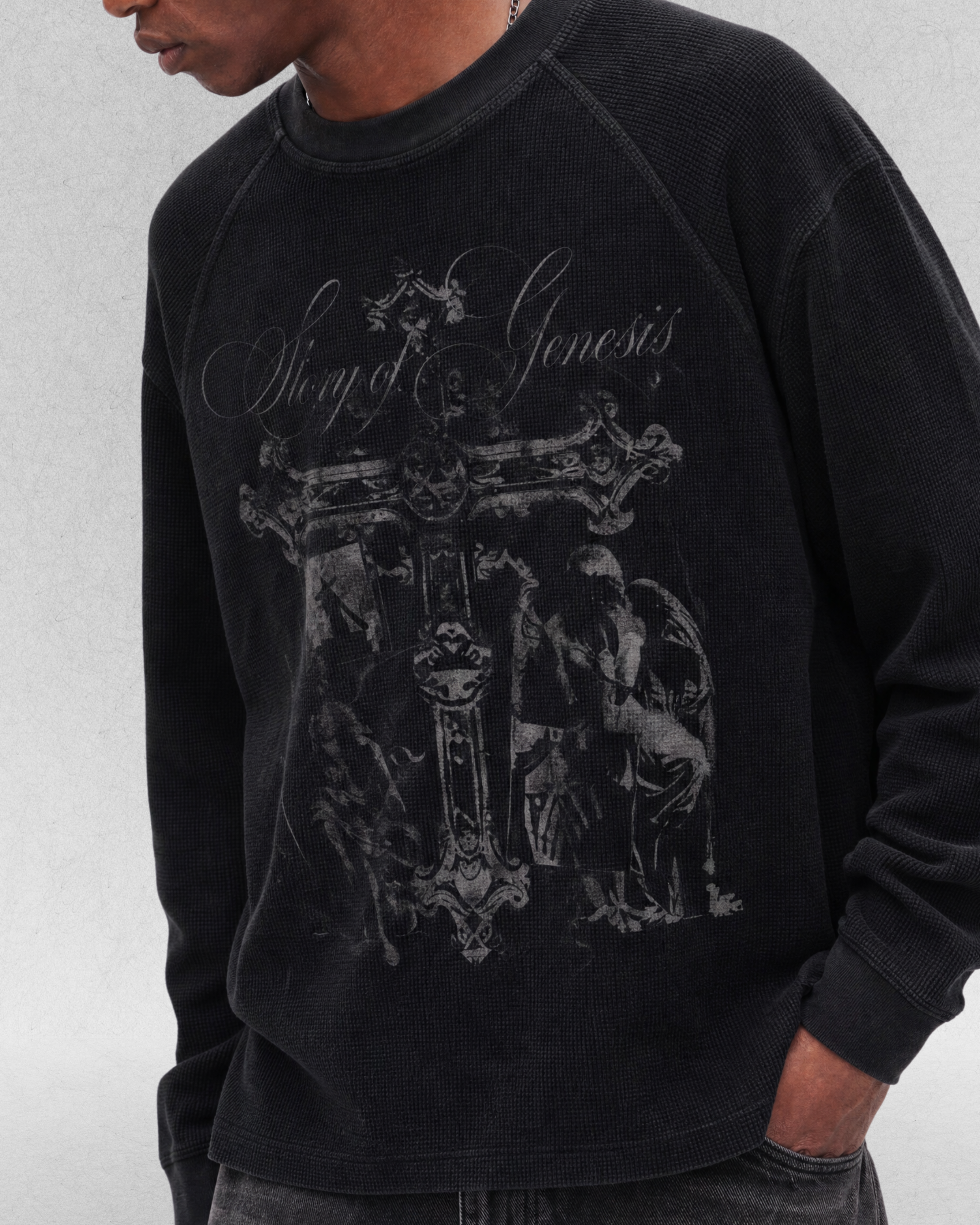 Ancient Cross Waffle Longsleeve